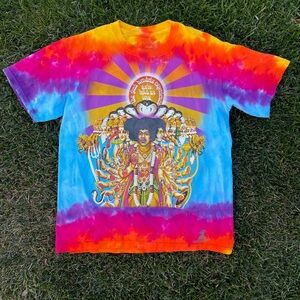Jimmy Hendrix Multicolor Tie-Dye Short Sleeve Tee